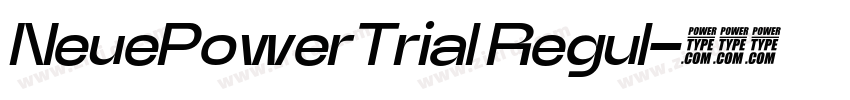 NeuePowerTrial Regul字体转换